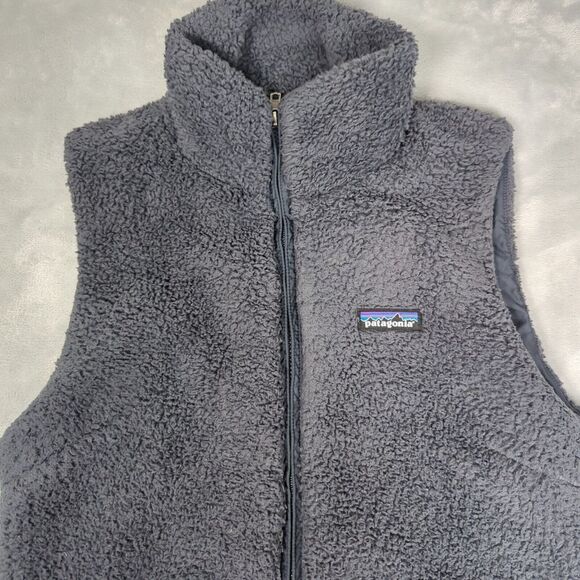 Patagonia Los Gatos Mens Large Gray Pockets FullZip Collared Fleece Outdoor Soft - Picture 4 of 10